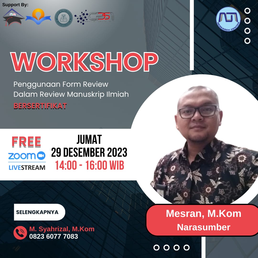 Workshop Penggunaan Form Review Dalam Review Manuskrip Ilmiah