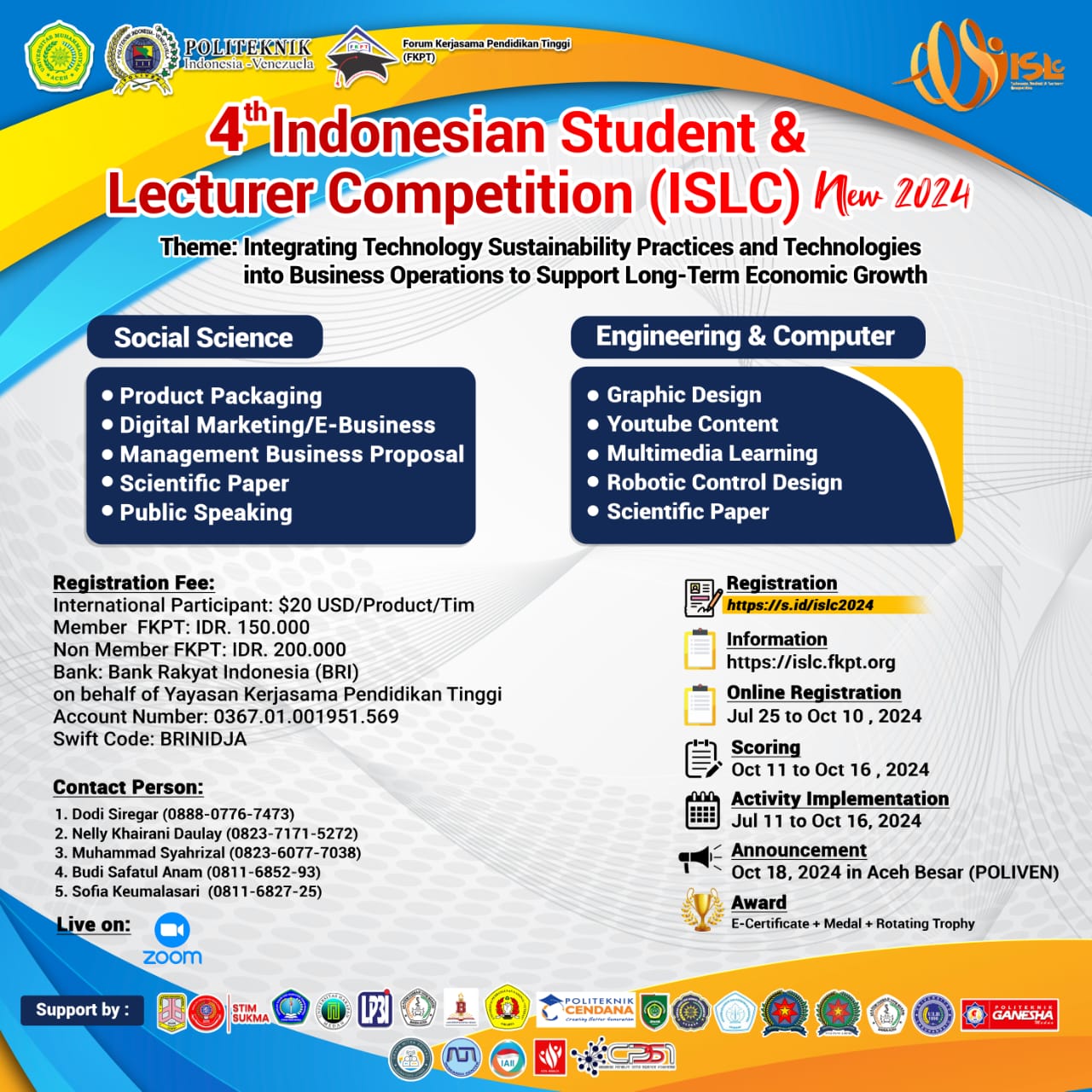 4th Indonesian Student & Lecturer Competition (ISLC) 2024