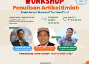 Workshop Penulisan Artikel Ilmiah pada Jurnal Nasional Terakreditasi