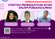 Webinar Ilmiah Nasional Strategi Meningkatkan Sitasi Dalam Publikasi Ilmiah