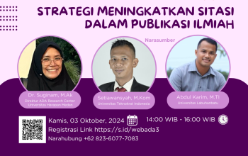 Webinar Ilmiah Nasional Strategi Meningkatkan Sitasi Dalam Publikasi Ilmiah