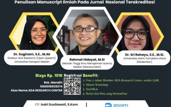 Webinar Nasional Penulisan Manuscript Ilmiah Pada Jurnal Nasional Terakreditasi