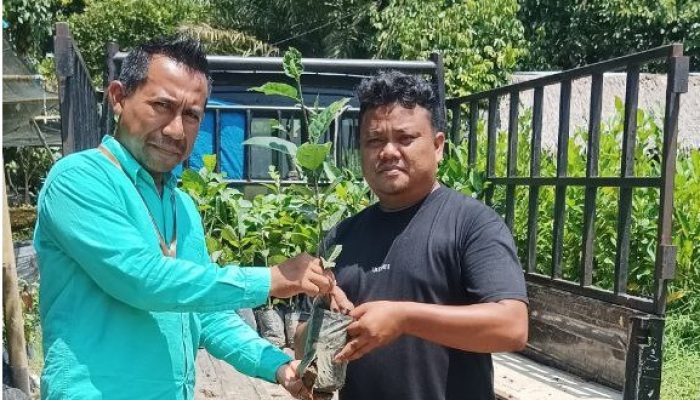 Dinas Lingkungan Hidup dan Kehutanan (DLHK) Provinsi Sumatera Utara Menyumbangkan 100 Bibit Pohon Buah melalui ADA Research Center