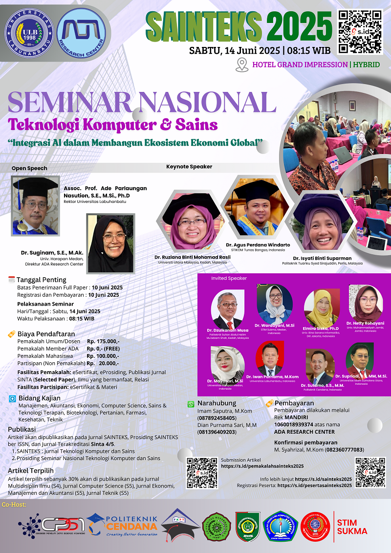 SEMINAR NASIONAL Teknologi Komputer dan Sains (SAINTEKS) 2025