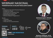 LPPM STIM Sukma Medan Langsungkan Webinar Nasional Pemanfaatan AI Dalam Penulisan Ilmiah