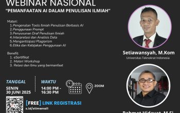 LPPM STIM Sukma Medan Langsungkan Webinar Nasional Pemanfaatan AI Dalam Penulisan Ilmiah